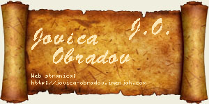 Jovica Obradov vizit kartica